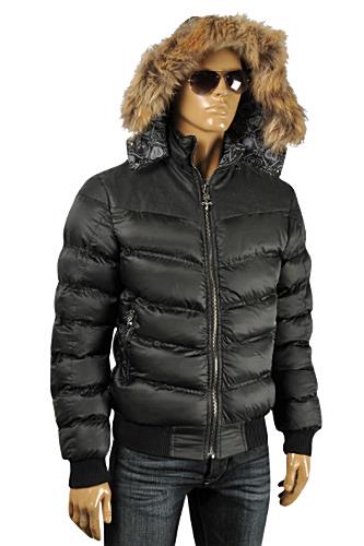 Mens Designer Clothes | PHILIPP PLEIN Men's Warm Winter Hooded Jacket #3